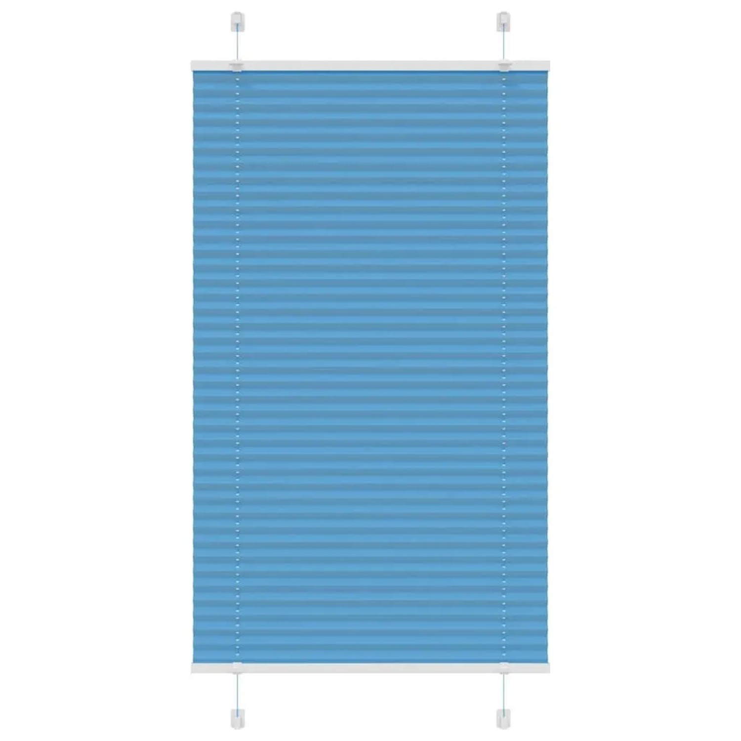 vidaXL Plissee Blau 70x150 cm Stoffbreite 69,4 cm Polyester 4015188 günstig online kaufen