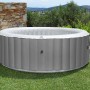 MSpa Lite Pebble AirJet: Aufblasbarer Whirlpool mit Hydromassage in Grau, für Garten & Terrasse.