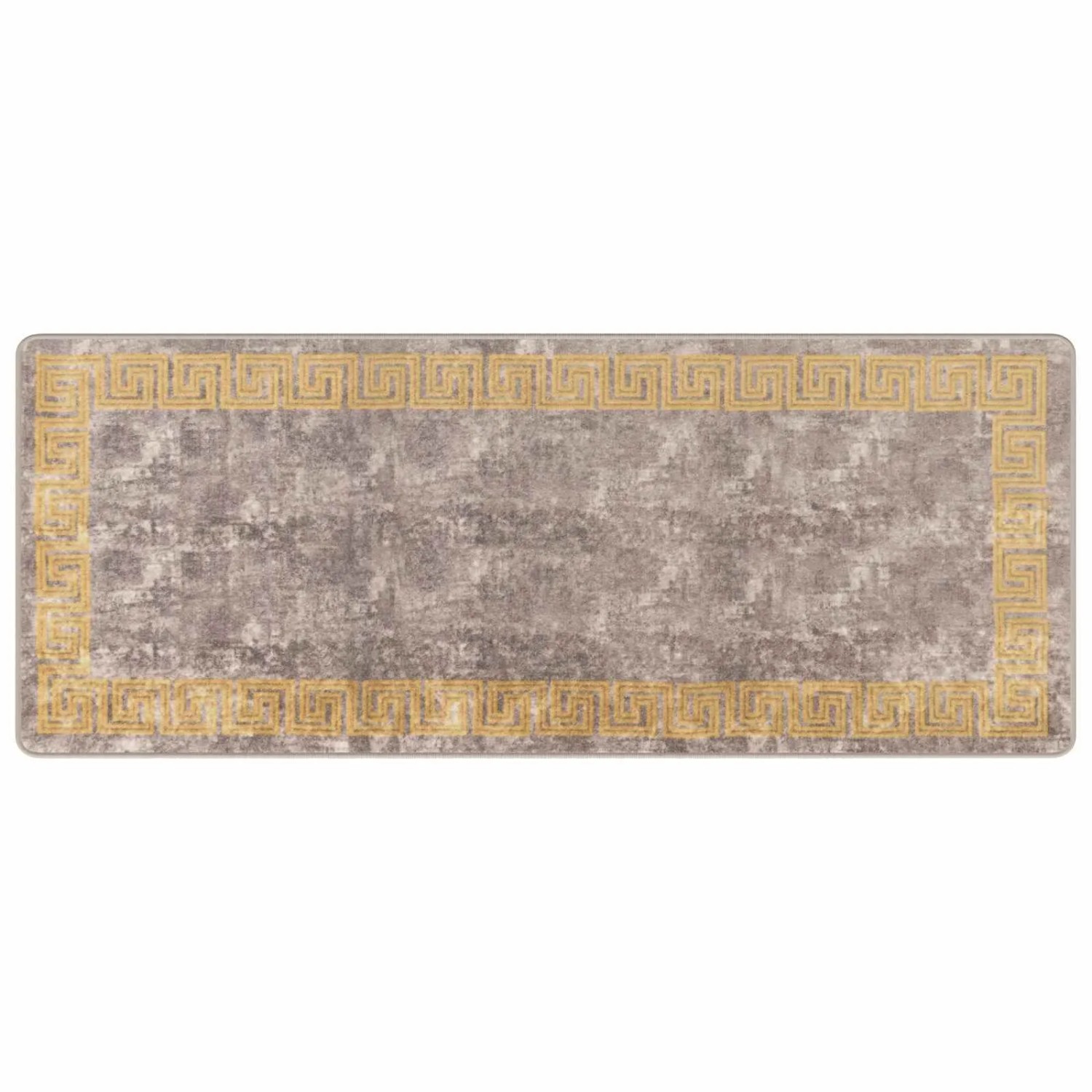 vidaXL Teppichläufer MARSA Grau 80 x 200 cm Polyester und PVC 42023353