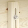 Detailaufnahme: Holz-Gartenhaus Palmako Ella, Verbindung mit Schraube und Mutter.