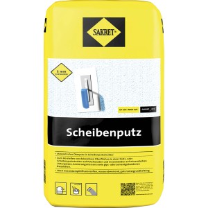 Sack Sakret Scheibenputz Weiß, 2mm Körnung, 25kg. Palette mit 42 Säcken.