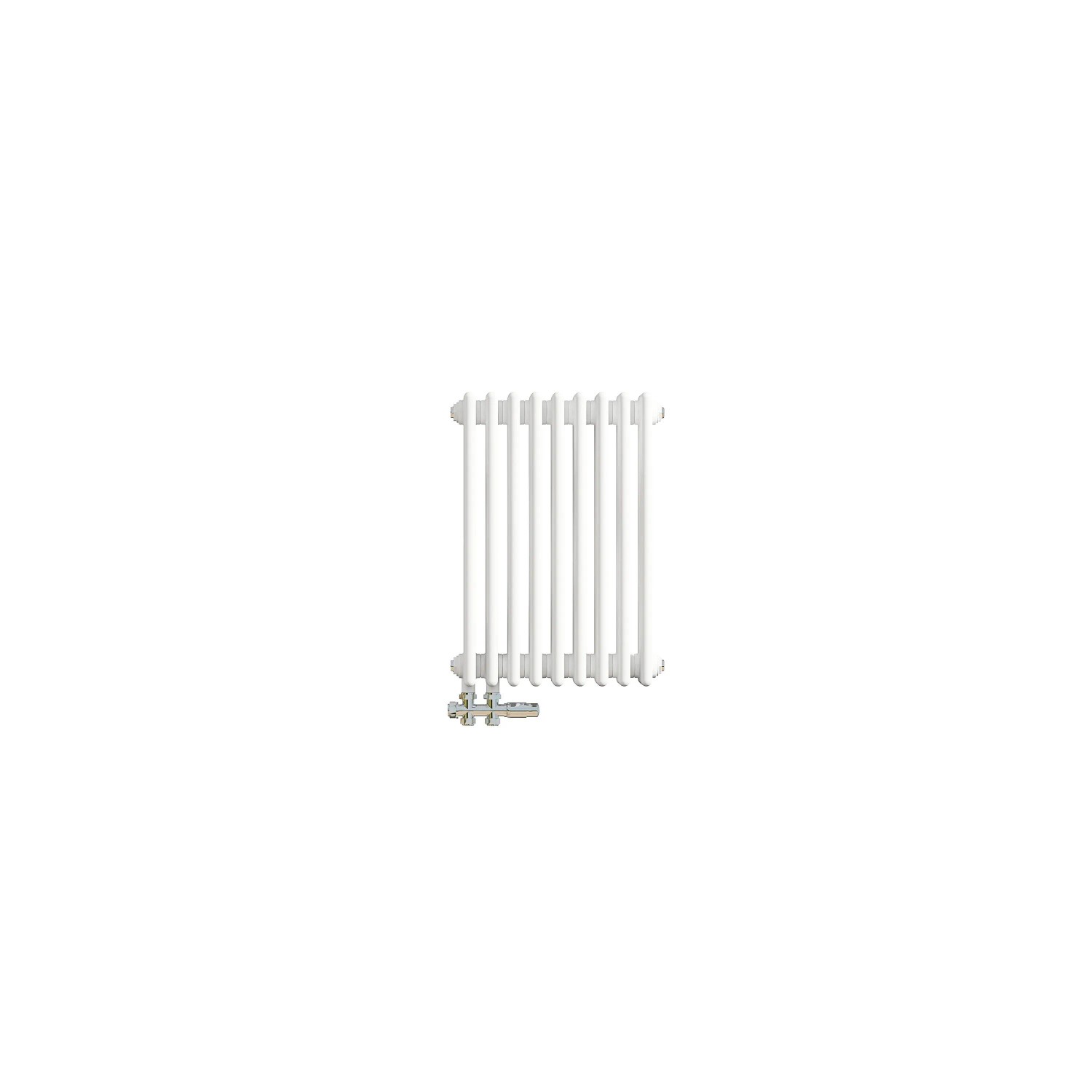 AICA Traditioneller Gusseisenstil 3 Spalten Heizkörper 600 x 425 mm Weiß 642W