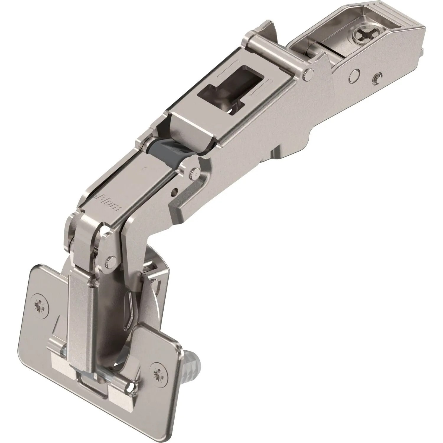 Blum Weitwinkelscharnier Clip Top 170 Grad Gerade mit Feder Vernickelt Einpressen