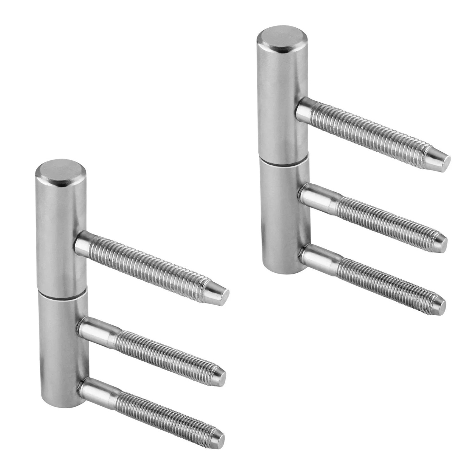 SOTECH 1 Paar Türbänder 2-Teilig Ø15 mm Stahl Vernickelt für Holzzargen