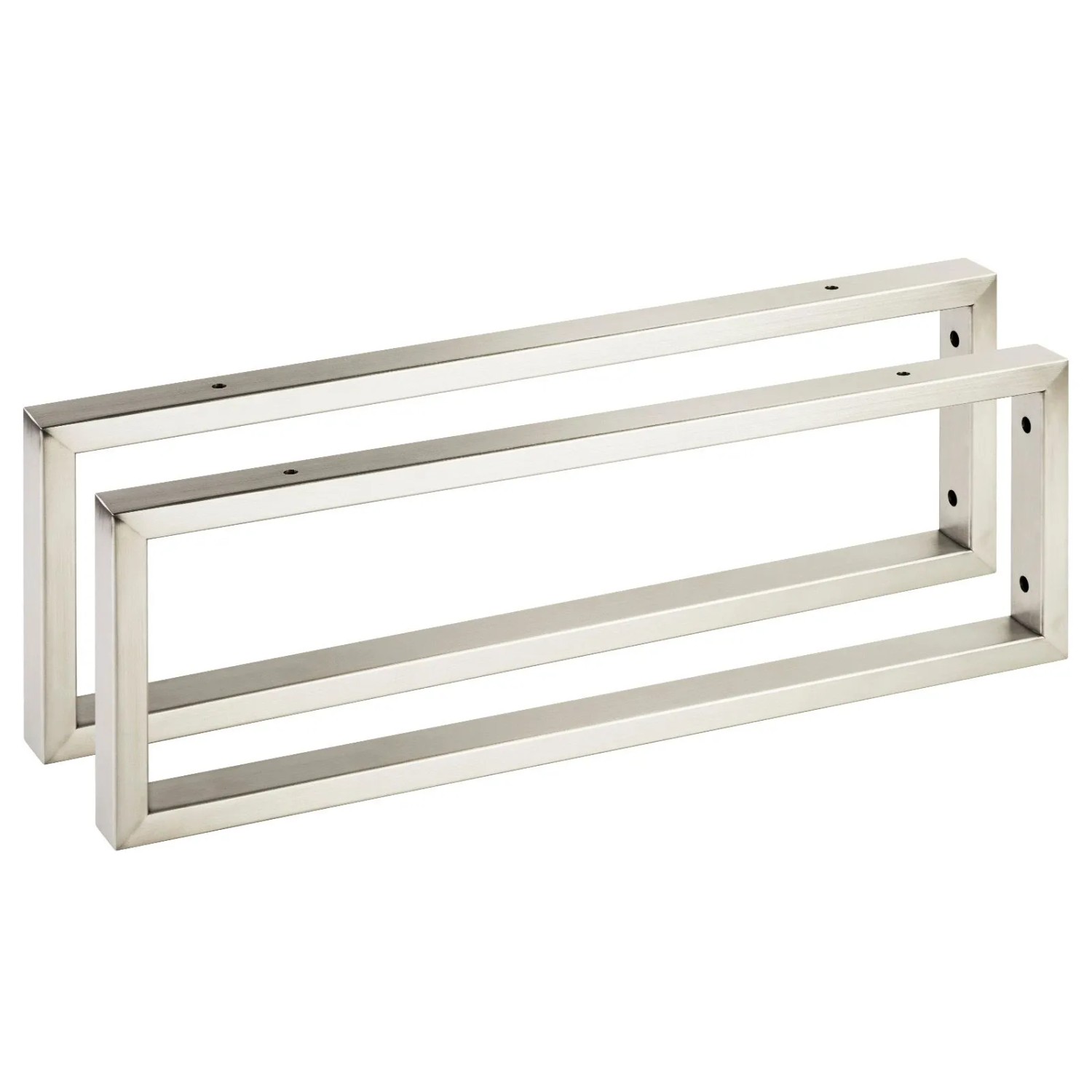 SOTECH 2 x Waschtischkonsole WK500 Rechteckig 500 x 150 mm Edelstahl Gebürstet