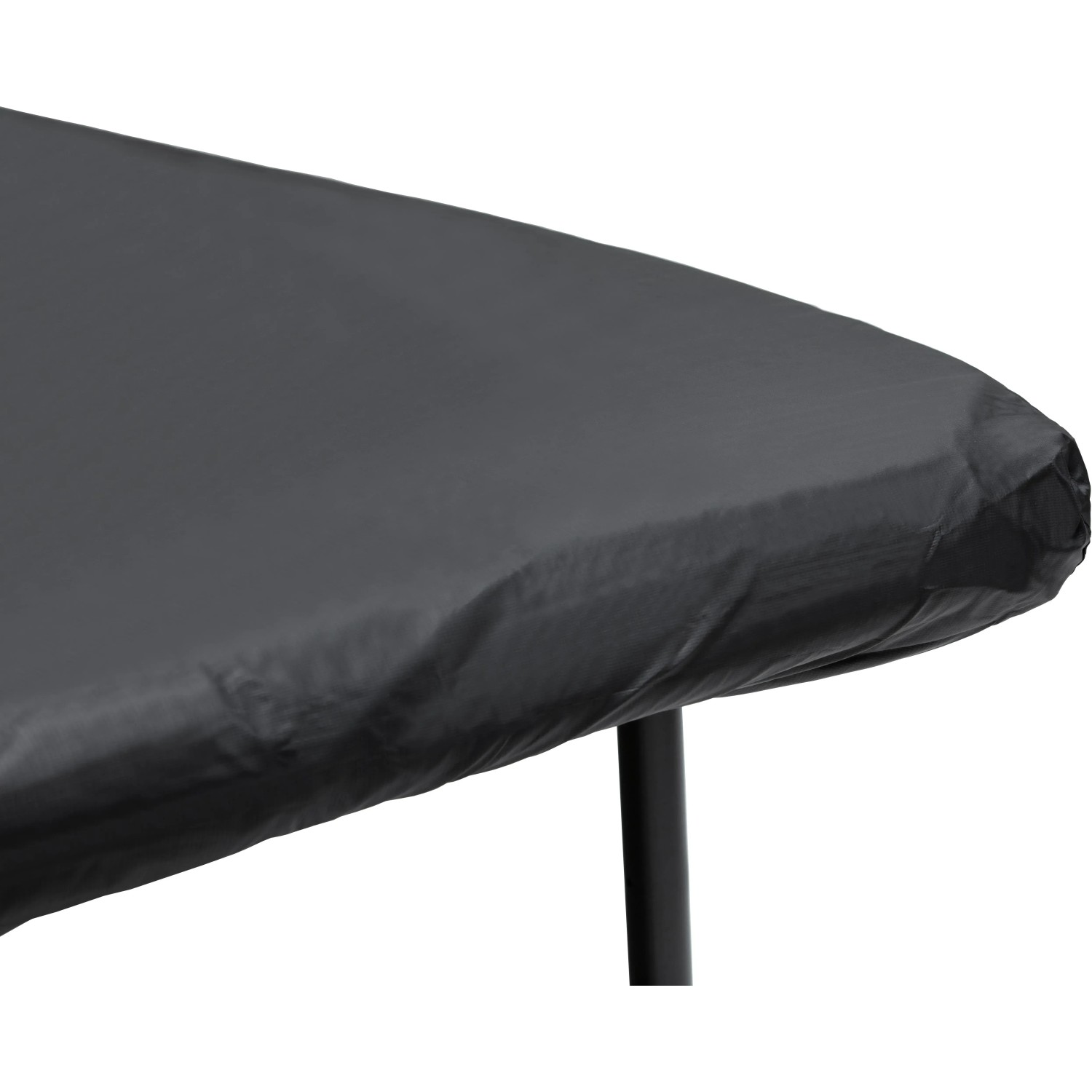 Schwarze Salta Trampolin Abdeckplane (366x244 cm) schützt vor Witterung und Schmutz.
