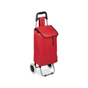 Relaxdays Einkaufstrolley Polyester Rot Klappbar 92,5 x 42 x 28 cm 1,4 kg