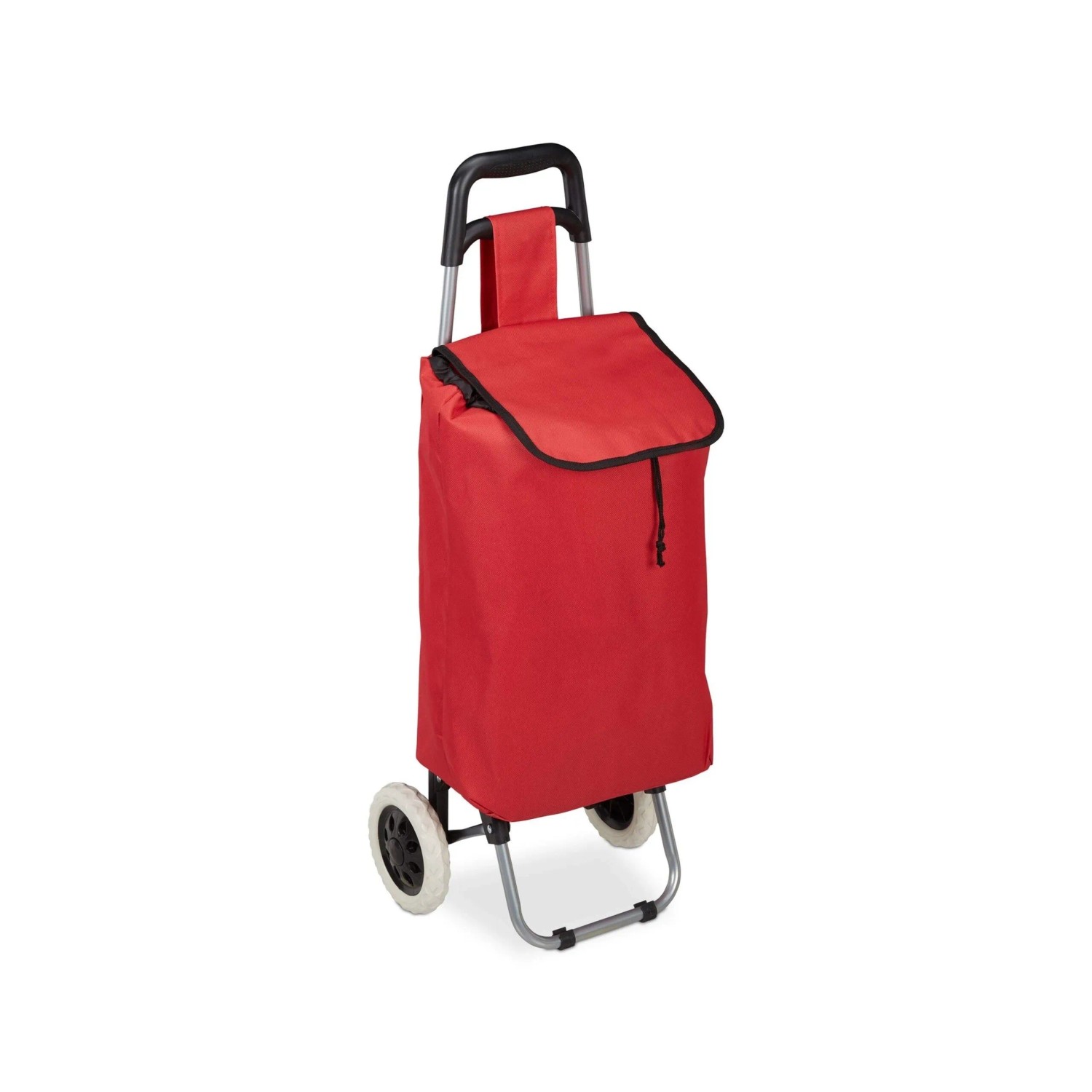Relaxdays Einkaufstrolley Polyester Rot Klappbar 92,5 x 42 x 28 cm 1,4 kg