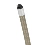 Detailaufnahme Tischbein des grauen Juskys Polyrattan Gartentisch Yoro Rund 80 cm.