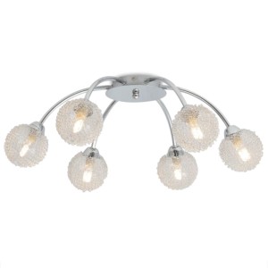 vidaXL Deckenleuchte mit 6 LED-Glühlampen G9 240 W 50491