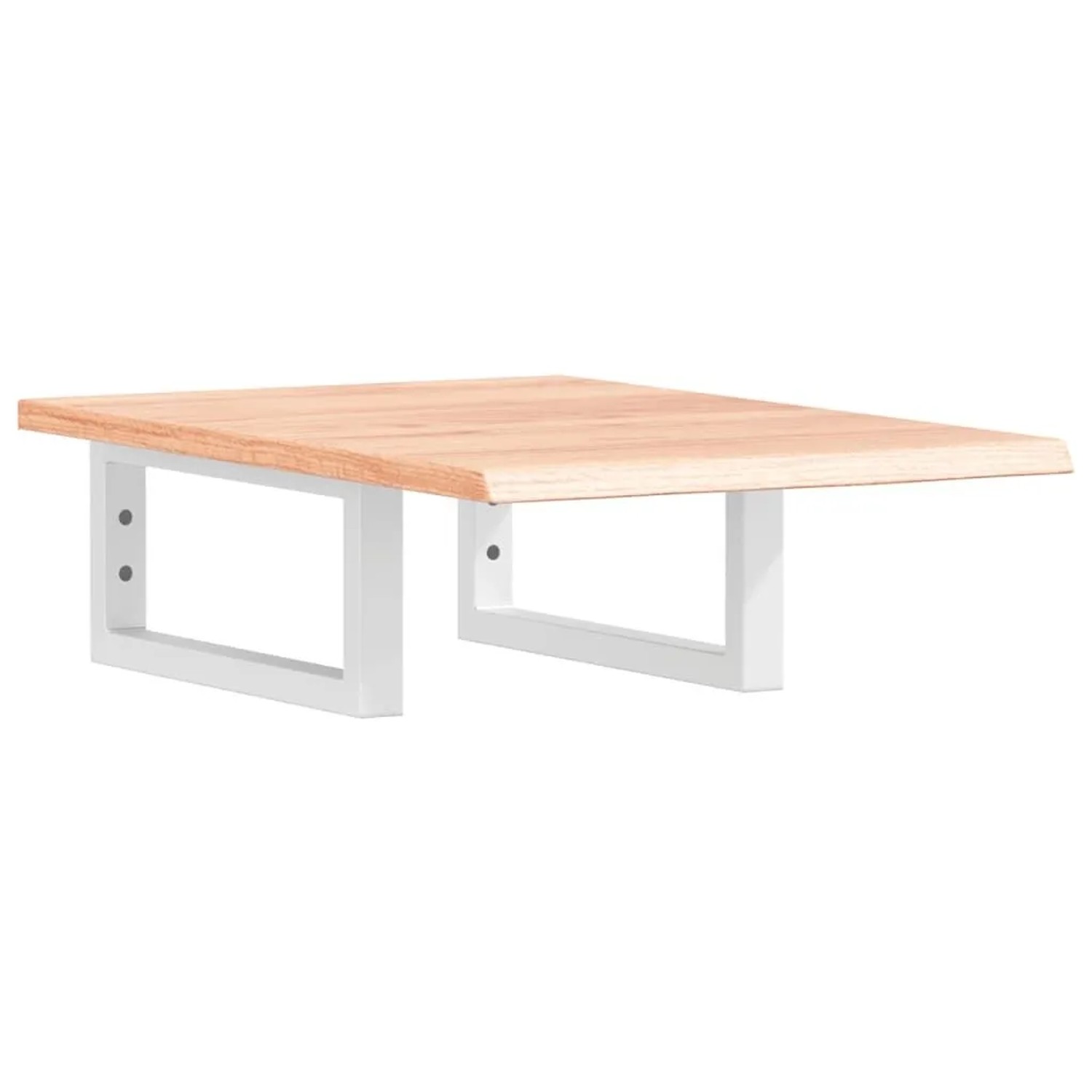 vidaXL Waschtischplatte mit Halterung Stahl und Massivholz Eiche 3302556 günstig online kaufen