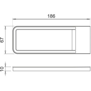 SOTECH Domus-Line LED Unterbauleuchte SOTTI 186 x 67 mm 12V 5W Warmweiß 3000K Schwarz