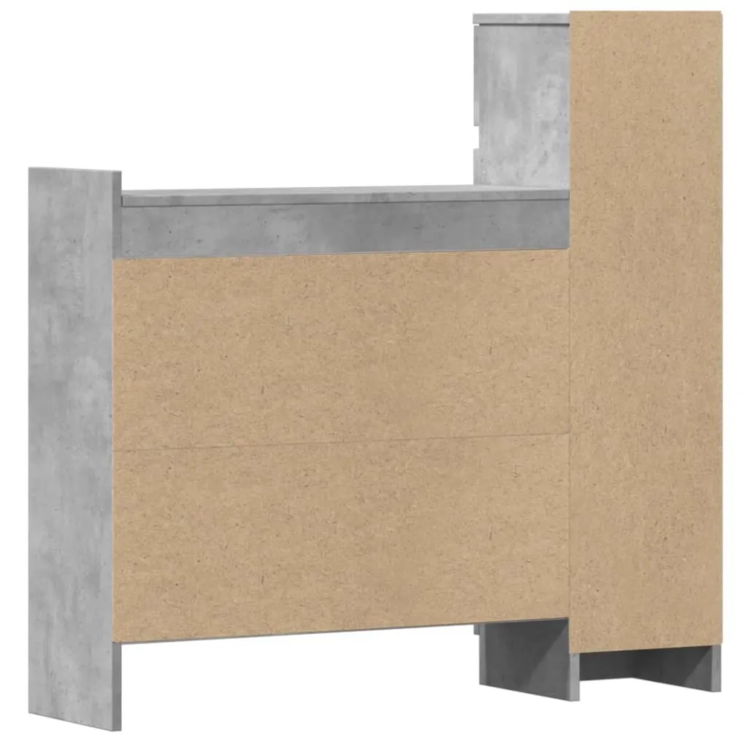 vidaXL Schuhschrank Betongrau 100,5x28x100 cm Holzwerkstoff 840425_8