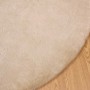 vidaXL Kunstfell Hasen Teppich Olite Taupe Ø 200 cm Polyester 42021759_7