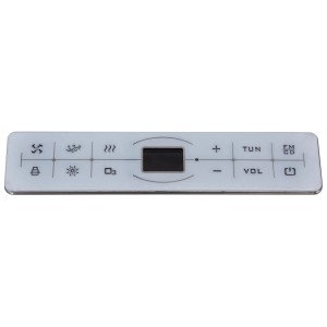 Detailaufnahme des Touchpanels der Basera® Naxos Whirlpool Badewanne zur Steuerung von Funktionen.
