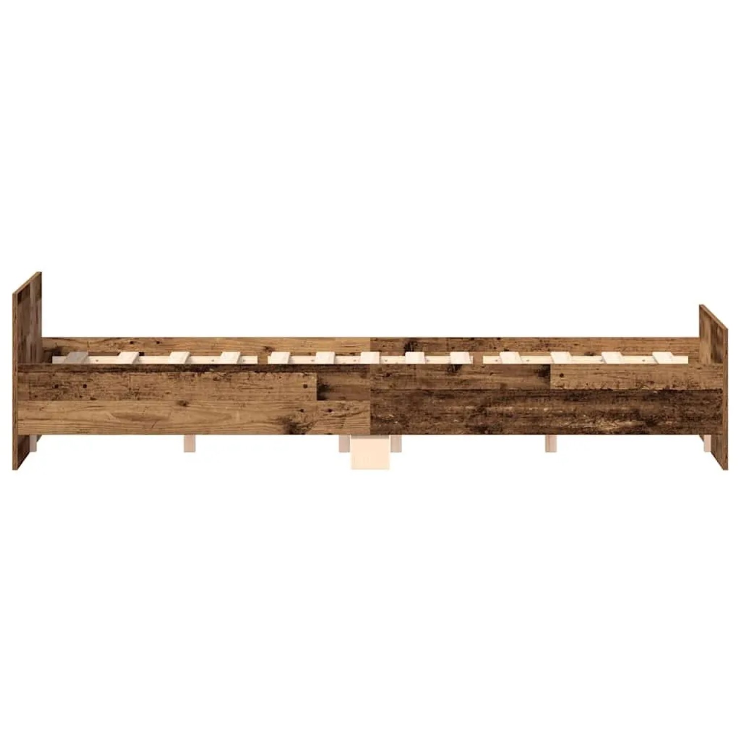 vidaXL Bettgestell Ohne Matratze Altholz-Optik 120x200cm Holzwerkstoff 3328732_6