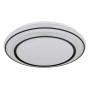 Weiße LED-Deckenleuchte Logan von Globo, Metall matt, 390x70 mm. Moderne Lampe für Innenräume.