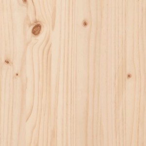 Detailaufnahme: Helle Kiefer Massivholzplatte für vidaXL Bartisch. Holzmaserung und Astlöcher sichtbar.