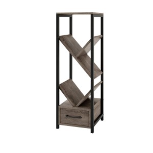 Costway Büroregal Freistehend Aufbewahrungsregal 30,5 x 30,5 x 91,5 cm