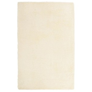 vidaXL Teppich Shaggy Hochflor NAVARRA Creme 130x200 cm Polyester 4102831