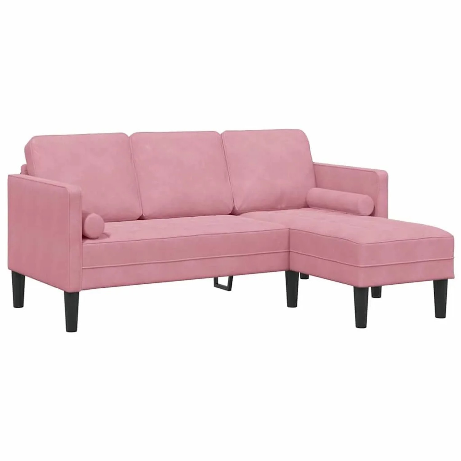 Thumbnail - vidaXL Sofa Set mit Kissen Rosa Polyester 42001929