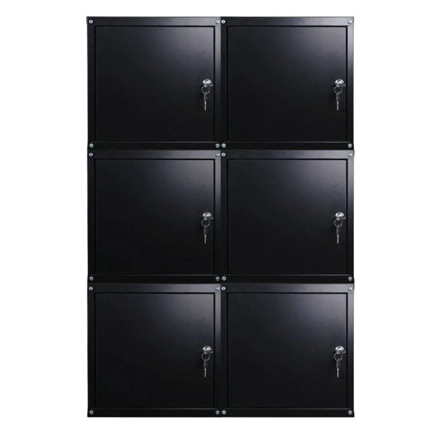 PROREGAL Mega Deal 6x Schließfachwürfel Cubic HxBxT 35 x 35 x 35 cm Schwarz günstig online kaufen