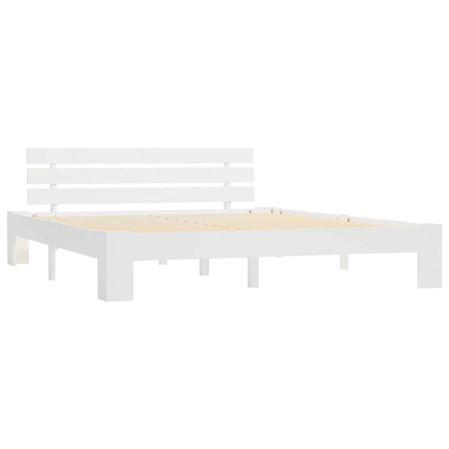 vidaXL Massivholzbett Weiß Kiefer 180x200 cm617166 günstig online kaufen