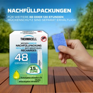 Thermacell Mückenabwehr Nachfüllpackung für 12 Stunden und 15 m² Schutzbereich.