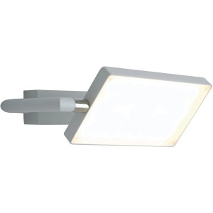Weiße, schwenkbare LED-Wandleuchte Book von Luce Design, 15x22,5cm, für angenehmes Licht.