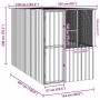 vidaXL Vogelkäfig Anthrazit 315 x 167 x 200 cm Verzinkter Stahl 3325169_11