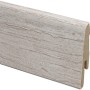MDF Sockelleiste Modern Eiche hell, 18x40x2400 mm, für einen sauberen Wandabschluss.