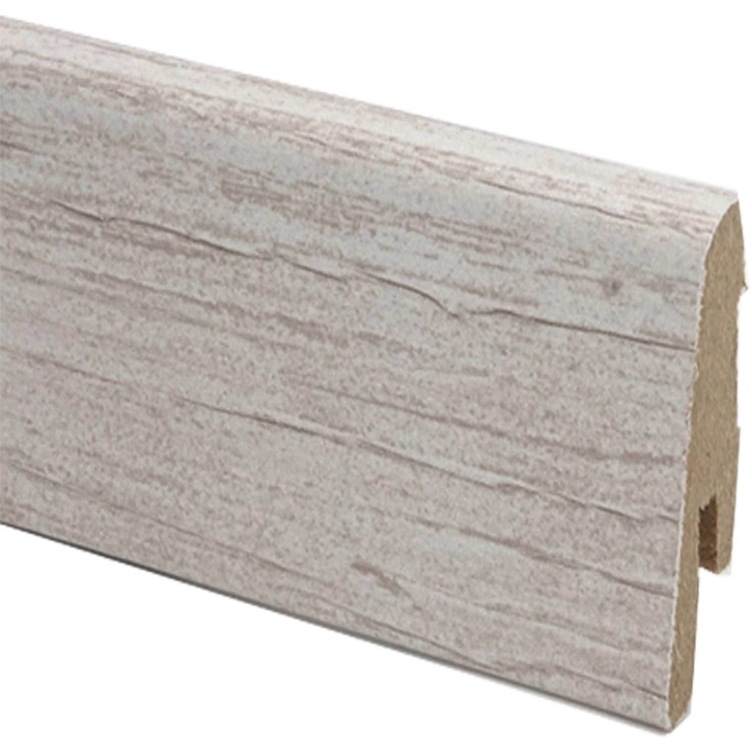 MDF Sockelleiste Modern Eiche hell 18 mm x 40 mm Länge 2400 mm