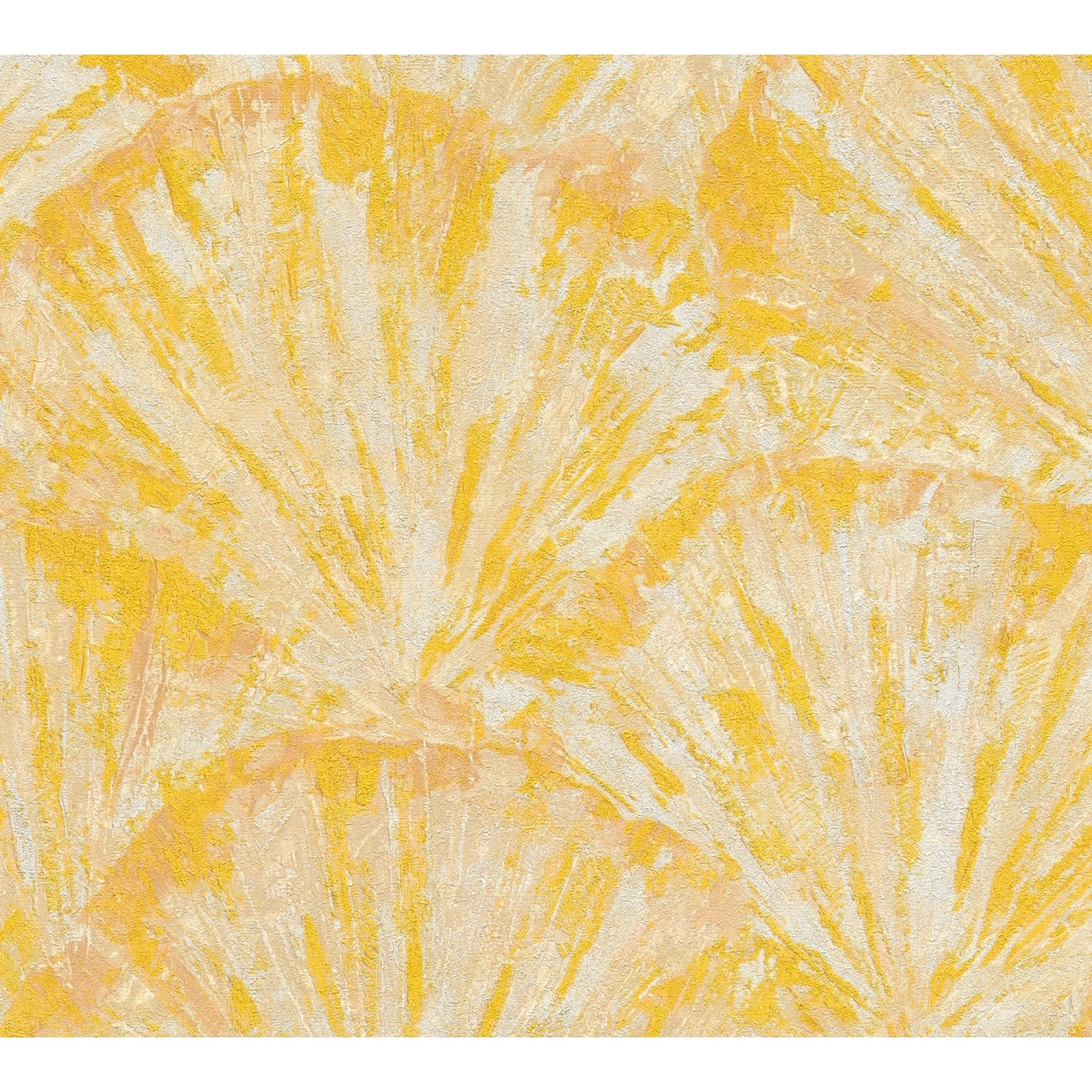 A.S. Creation Vliestapete Grafik Floral 10,05 m x 0,53 m Gelb-Creme FSC® günstig online kaufen
