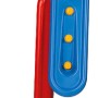 Zusammengeklappte BIG Fun Slide Rutsche in Rot und Blau für Kinder.