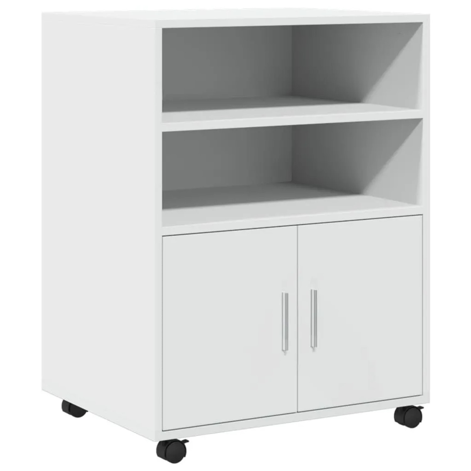 vidaXL Rollschrank Weiß 60x48x81 cm Holzwerkstoff 853164