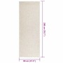 Cremefarbener vidaXL Outdoor-Teppich ZIZUR 80x200 cm in Jute-Optik aus Polypropylen für Innen & Außen.