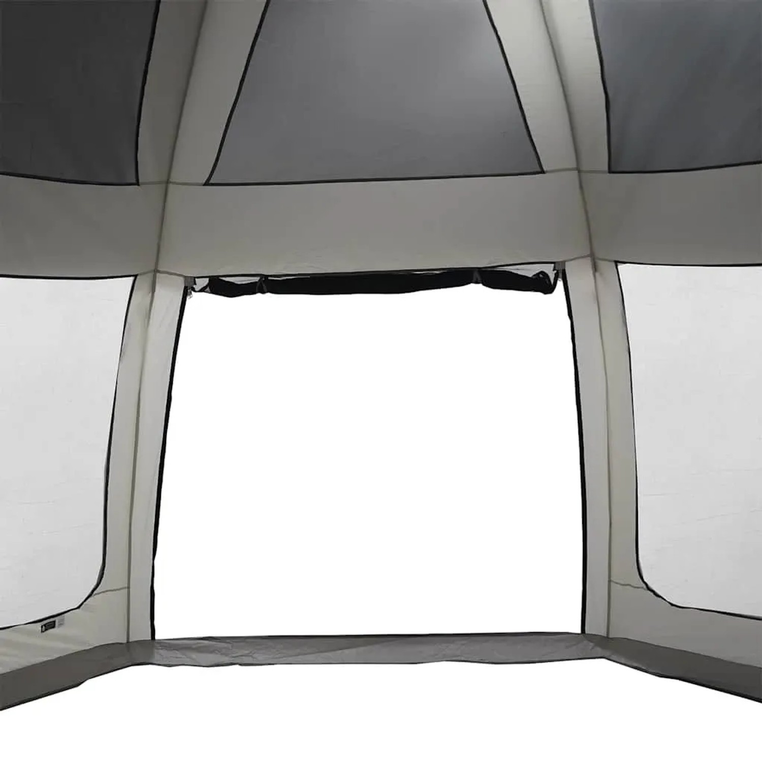 vidaXL Poolzelt mit Abnehmbarem Überzelt Netzwänden Grau 510x510cm 4100636_8