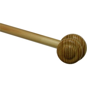 Gardinia Vitragestange Montana aus Holz, Kiefer/Natur, 120 cm, mit Endstücken.