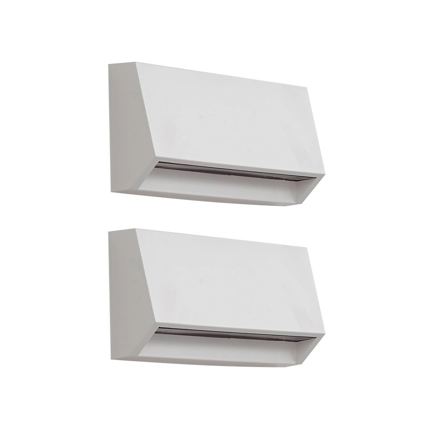 Lindby 2er Set LED Wandleuchte Außen Appeso 10025739 Modern in Weiß 1-flamm günstig online kaufen