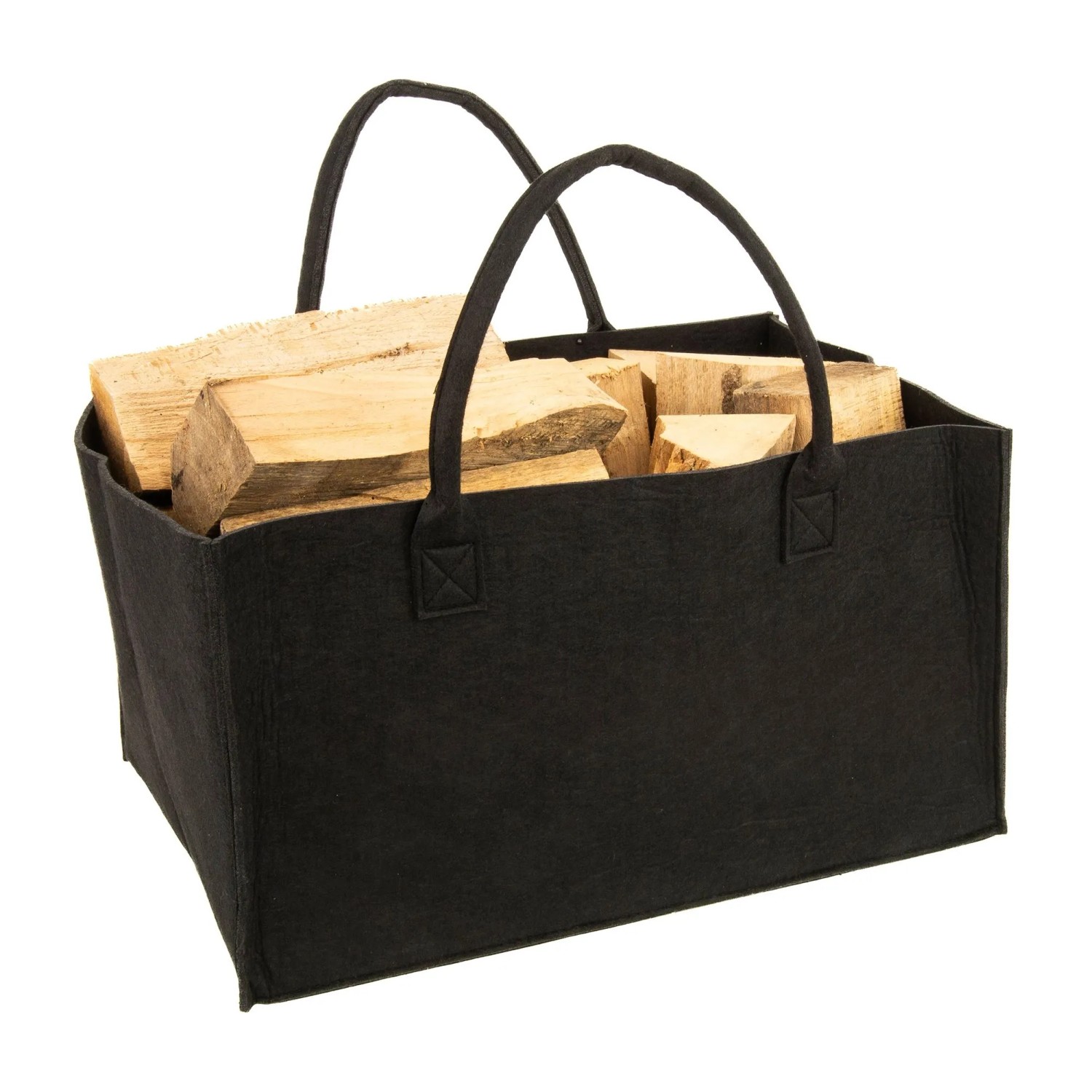 Valo Filztasche Faltbar 50 cm x 34 cm x 27 cm Schwarz