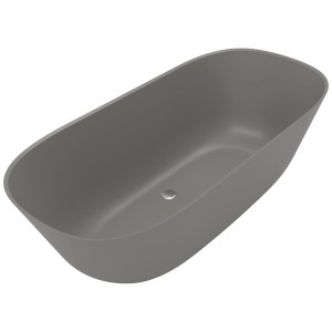 Freistehende Villeroy & Boch Badewanne Theano, 175x80 cm, grau, aus Quaryl®.