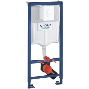 Grohe Rapid SL 3-in-1 WC-Set Alpinweiß: Vorwandelement mit Spülkasten und Betätigungsplatte.