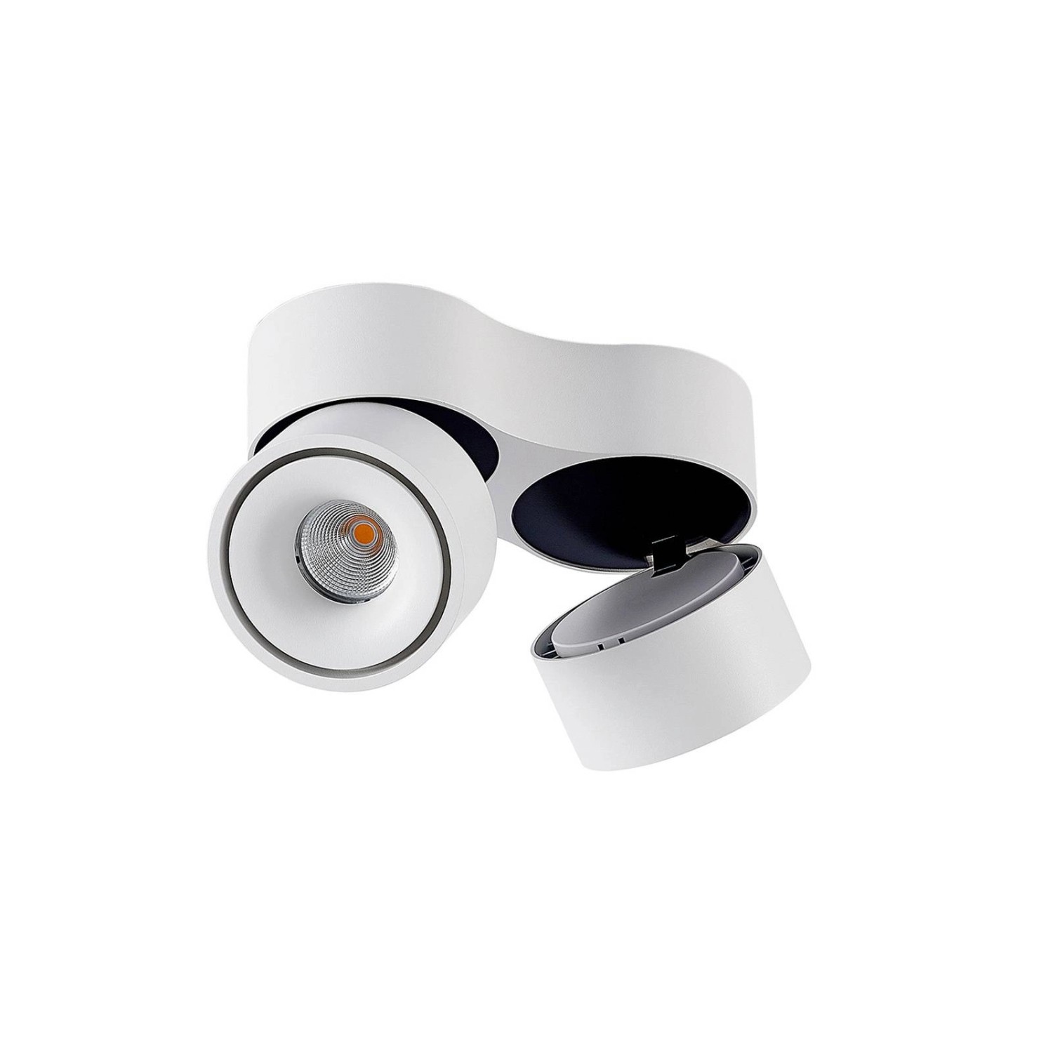 Arcchio LED Deckenlampe Rotari 9928035 Modern in Weiß aus Aluminium 2-flamm günstig online kaufen