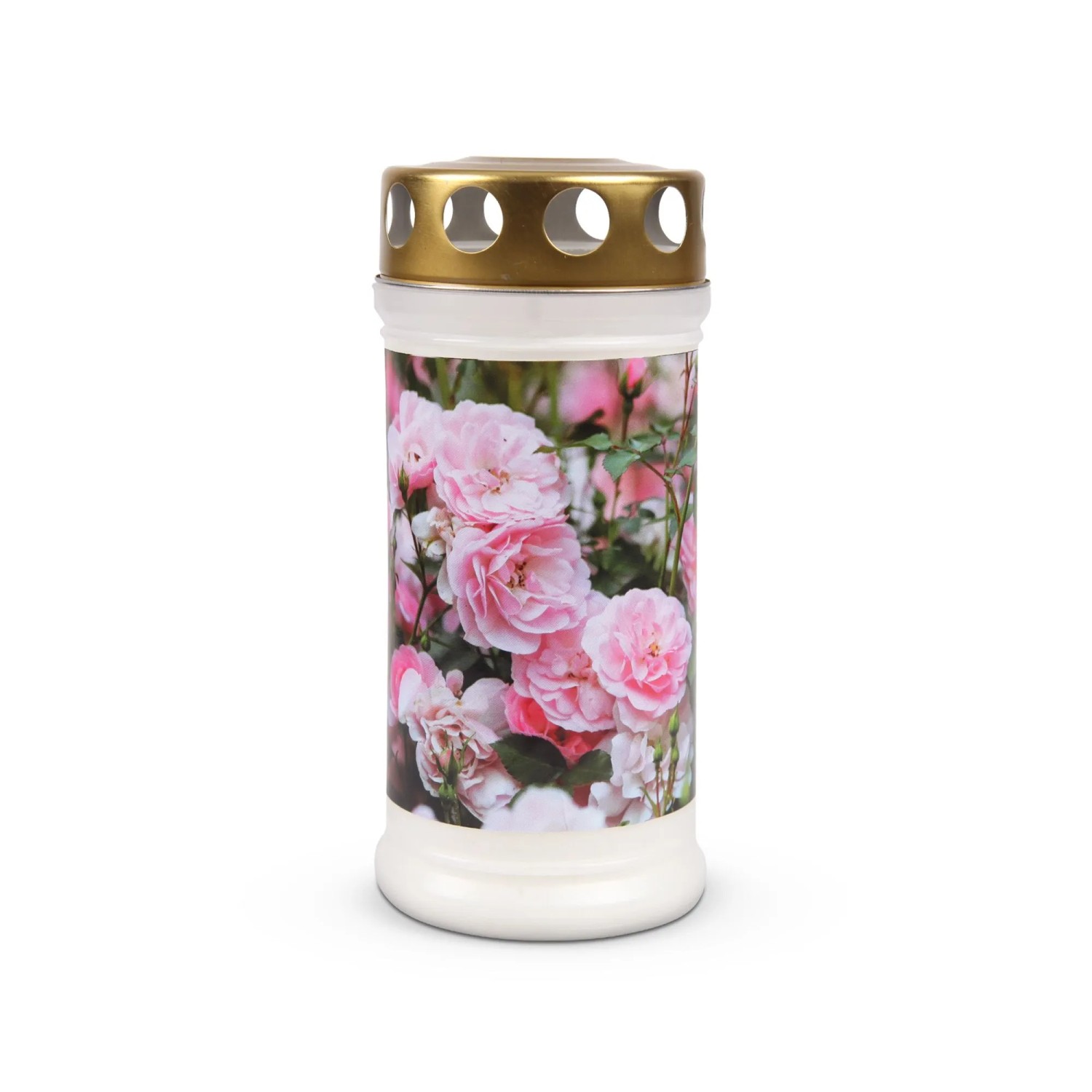 HS Candle Grabkerze 72h Brenndauer Pfingstrose Rosa