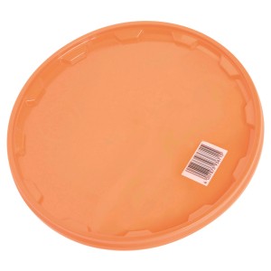 Oranger Deckel für OBI Eimer, 10 Liter, aus Kunststoff.