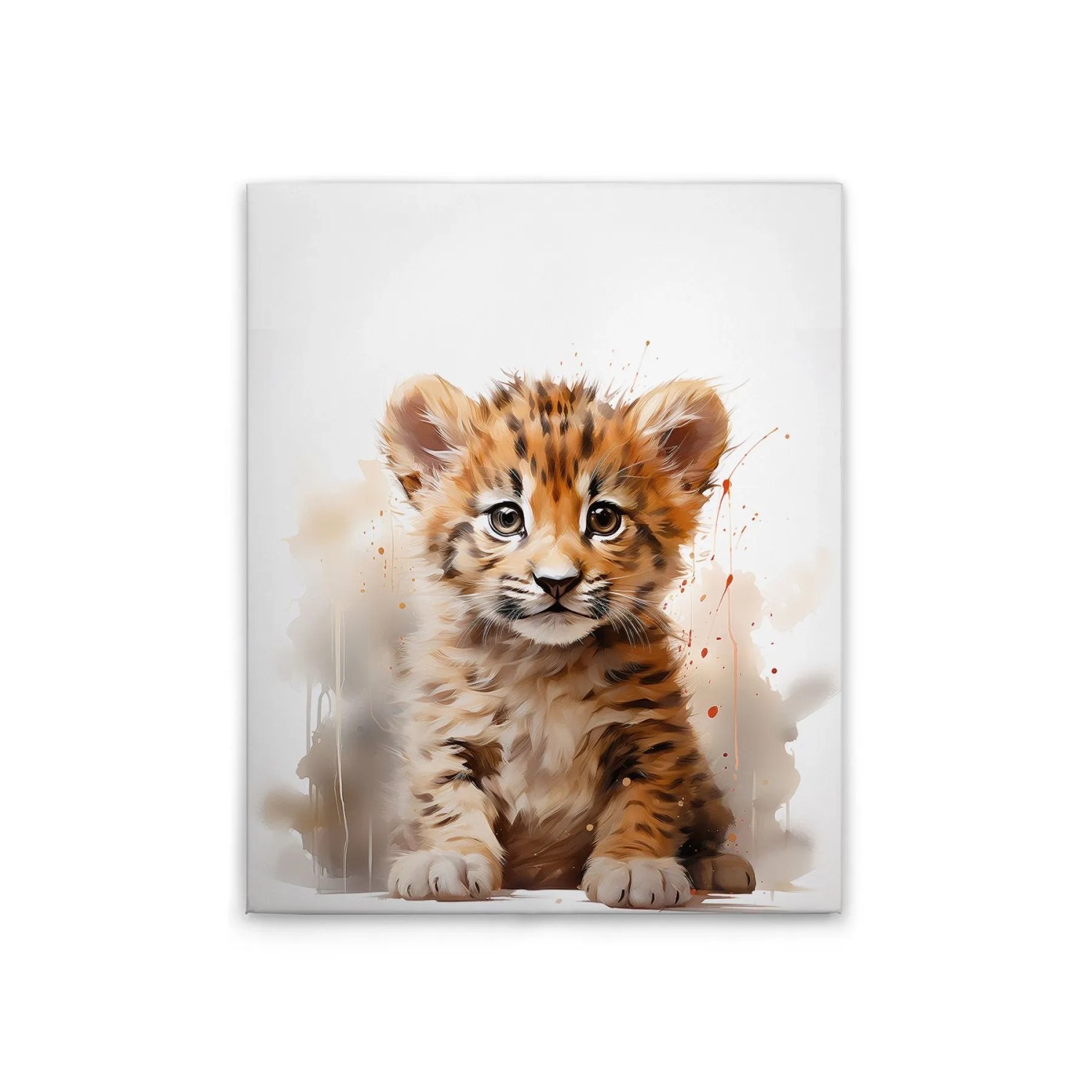 Tadessi Leinwandbild - M1-No.51878 - Baby Tiger - 40 x 50 cm - Querformat
