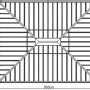 Draufsicht Sojag Aluminium Pavillon Messina 10x12 Anthrazit, Maße 298x363x291 cm, Gartenpavillon.