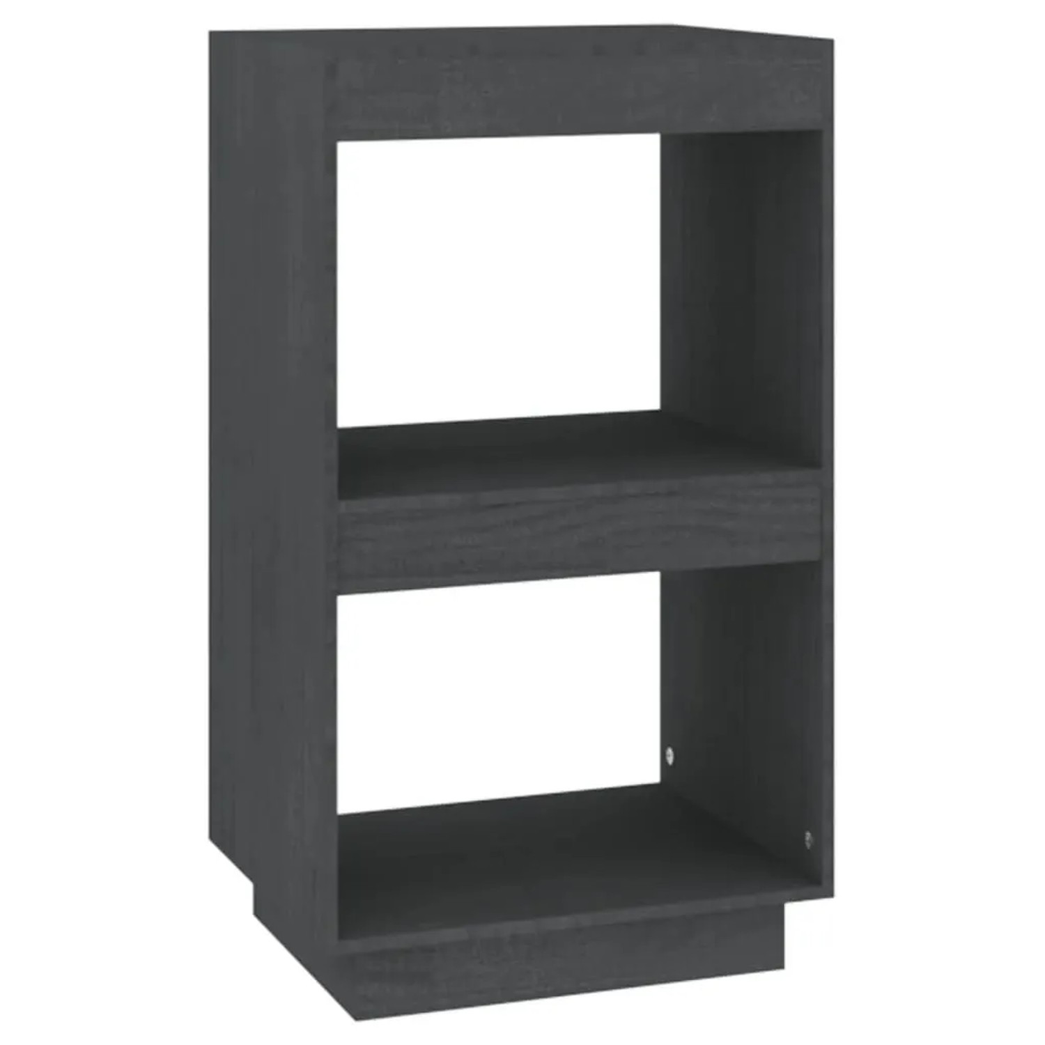 vidaXL Bücherregal Grau 40x35x71 cm Massivholz Kiefer 810841 günstig online kaufen