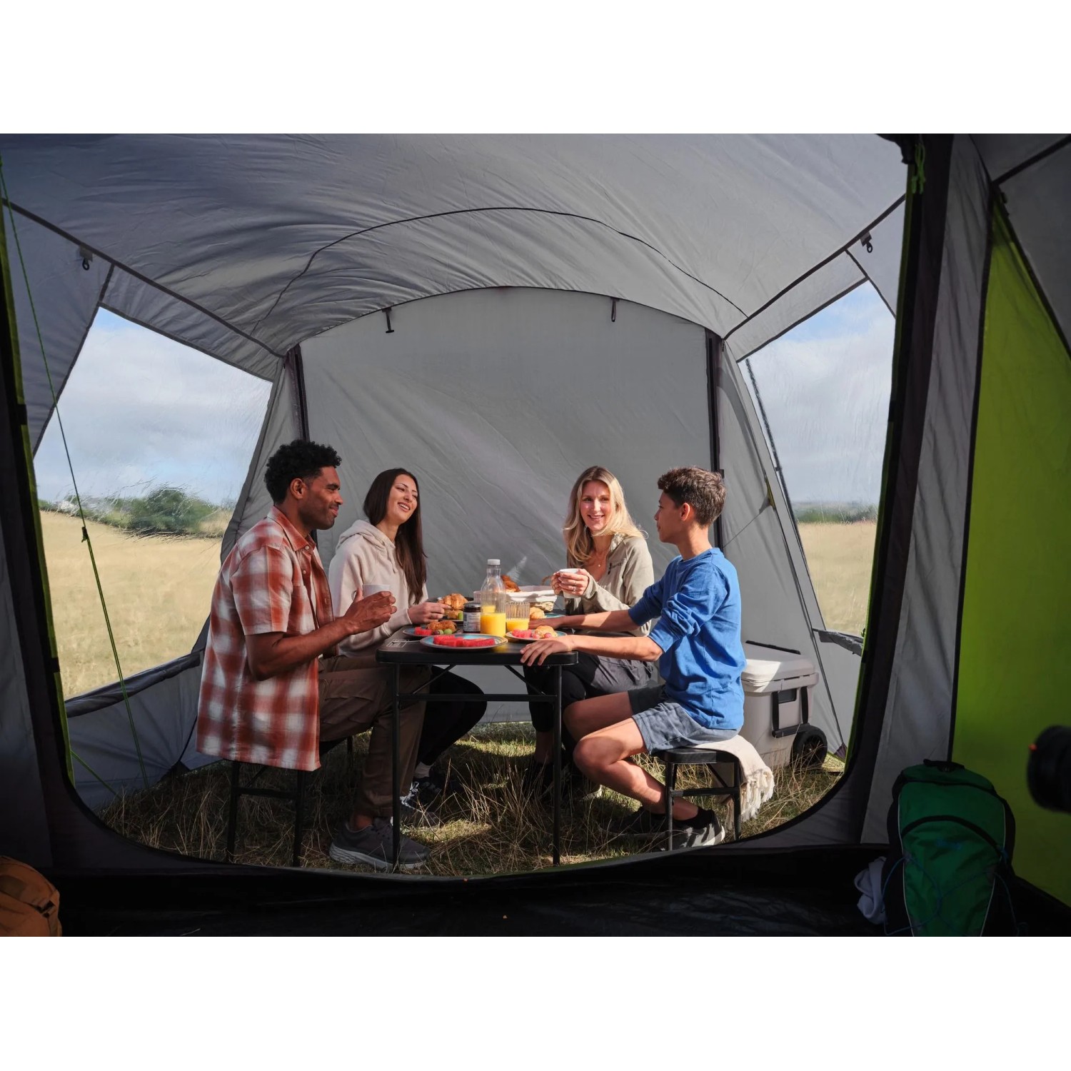 Coleman Zelt FastPitch Victoria Falls BlackOut Outdoor 4 Personen Grün-Grau_9