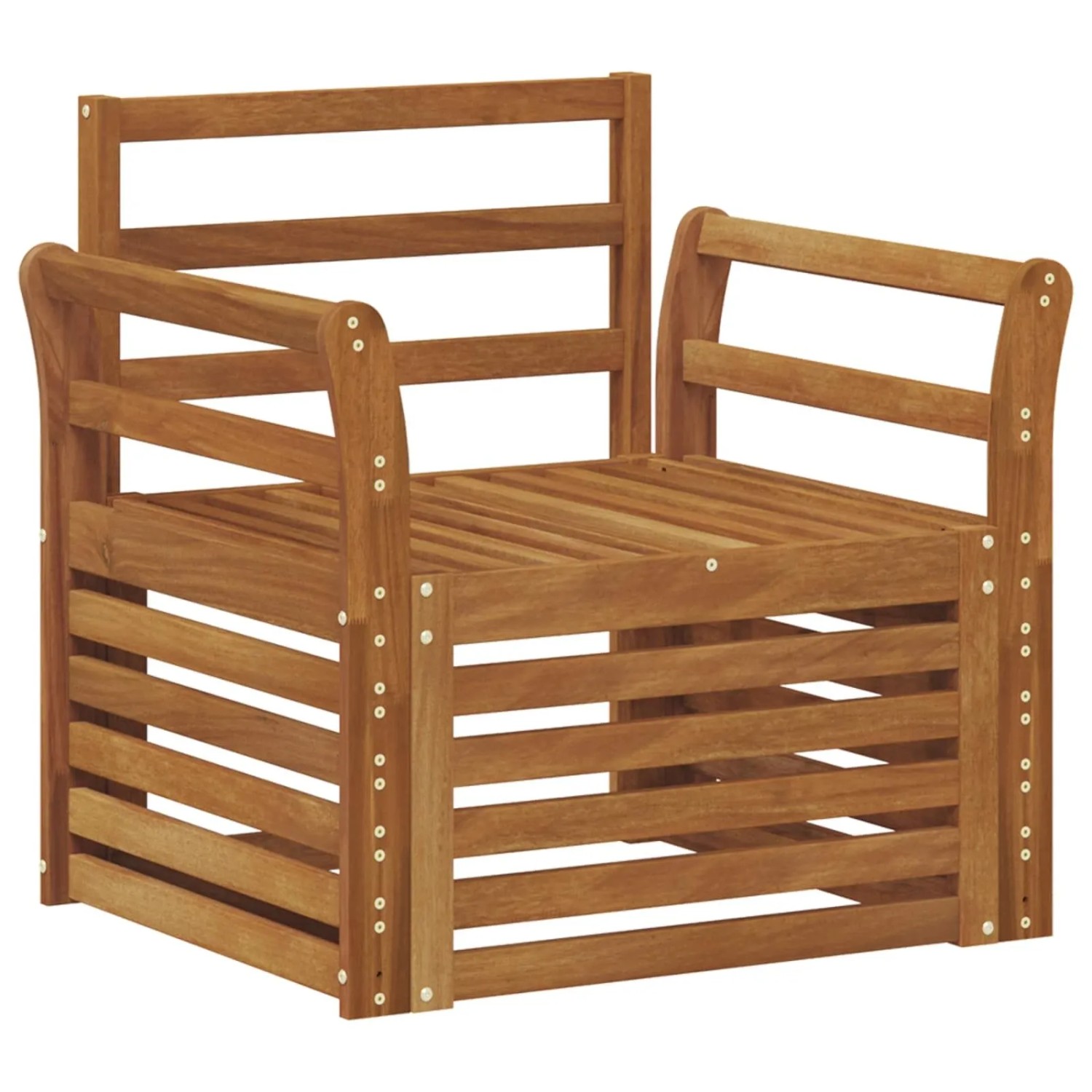 vidaXL Outdoor-Sofagarnitur Natur 75,5 x 63 x 73 cm Massivholz Akazie 3436354